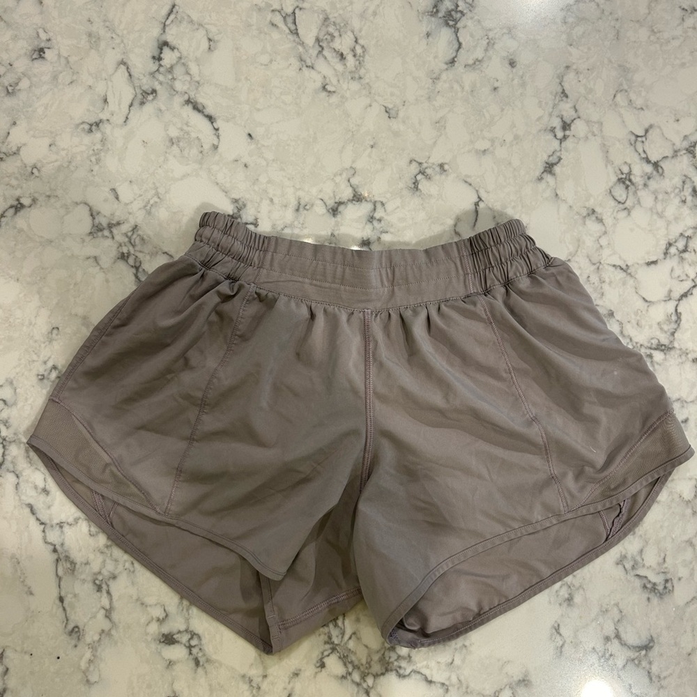 Purple lululemon hotty hot shorts